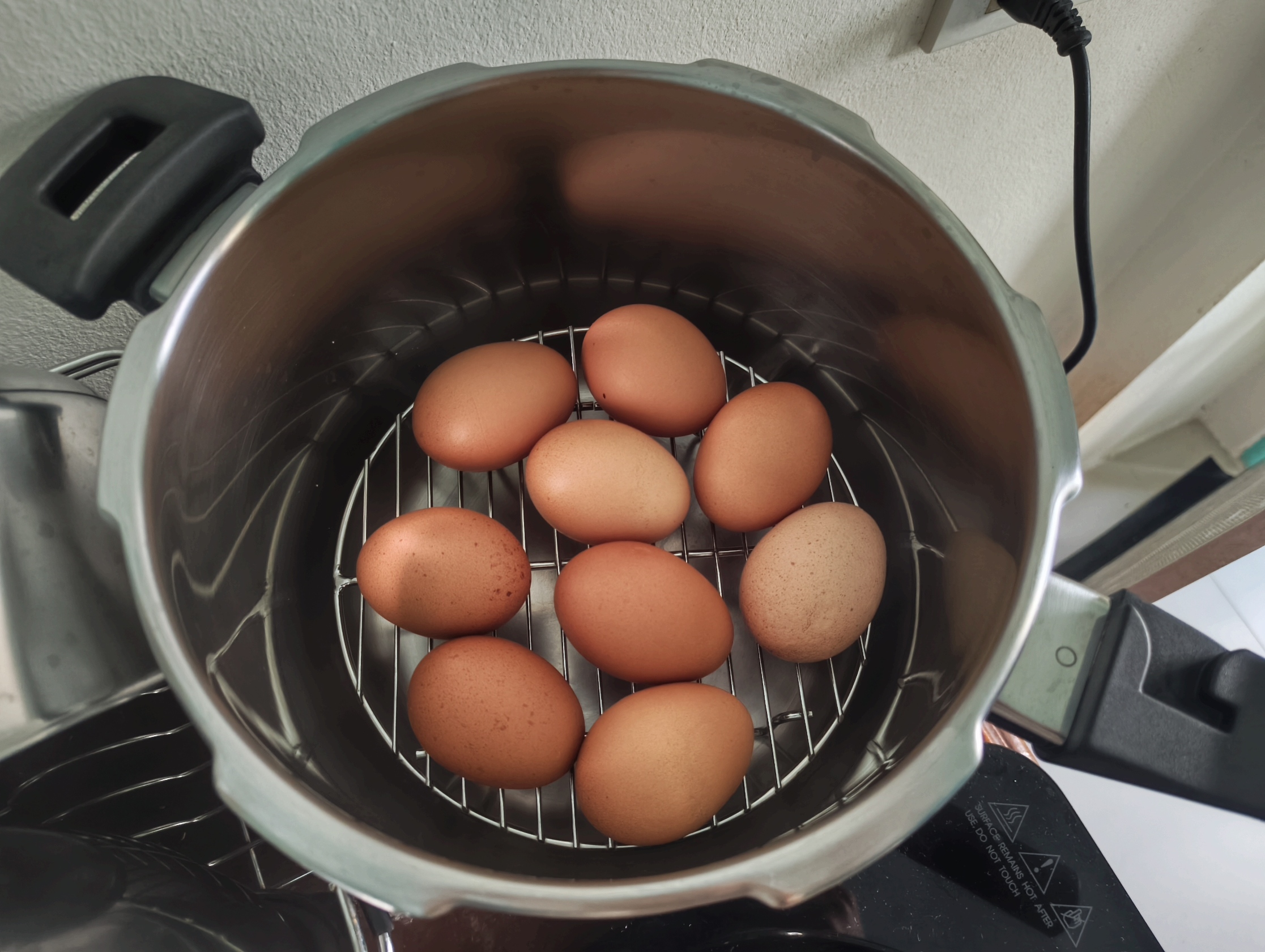 eggs in a pressure cooker